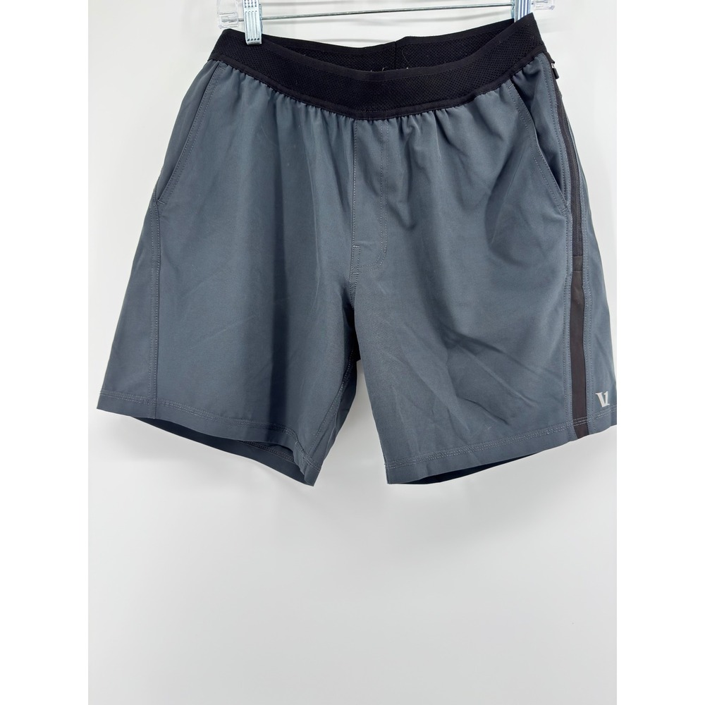 Vuori Mens Kore Shorts Charcoal Gray Athletic Training Running Size M